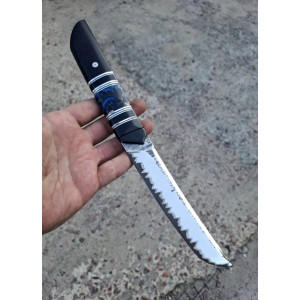 САМУРАЙ ІІ ніж ручної роботи майстра Павла Гончаренка, сталь CPM10V в ламинаті з n690 64 HRC. Photo 2